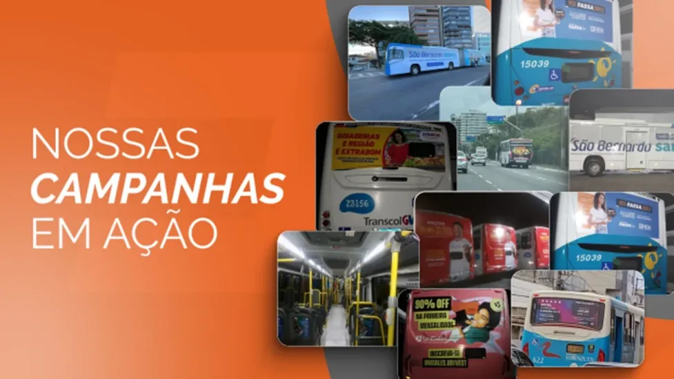 Publicidade OOH em Ônibus: Busdoor, Backbus, Backseat e Envelopamento Completo